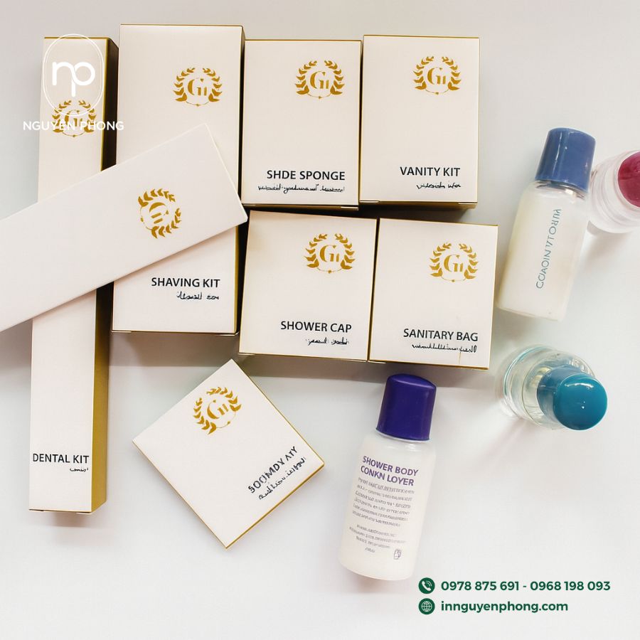 In hộp đựng đồ dùng khách sạn giá rẻ